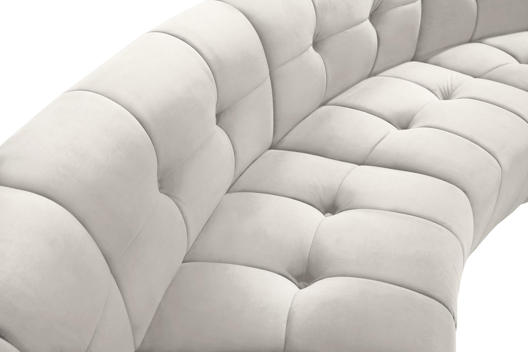 Limitless Cream Velvet 10pc. Modular Sectional