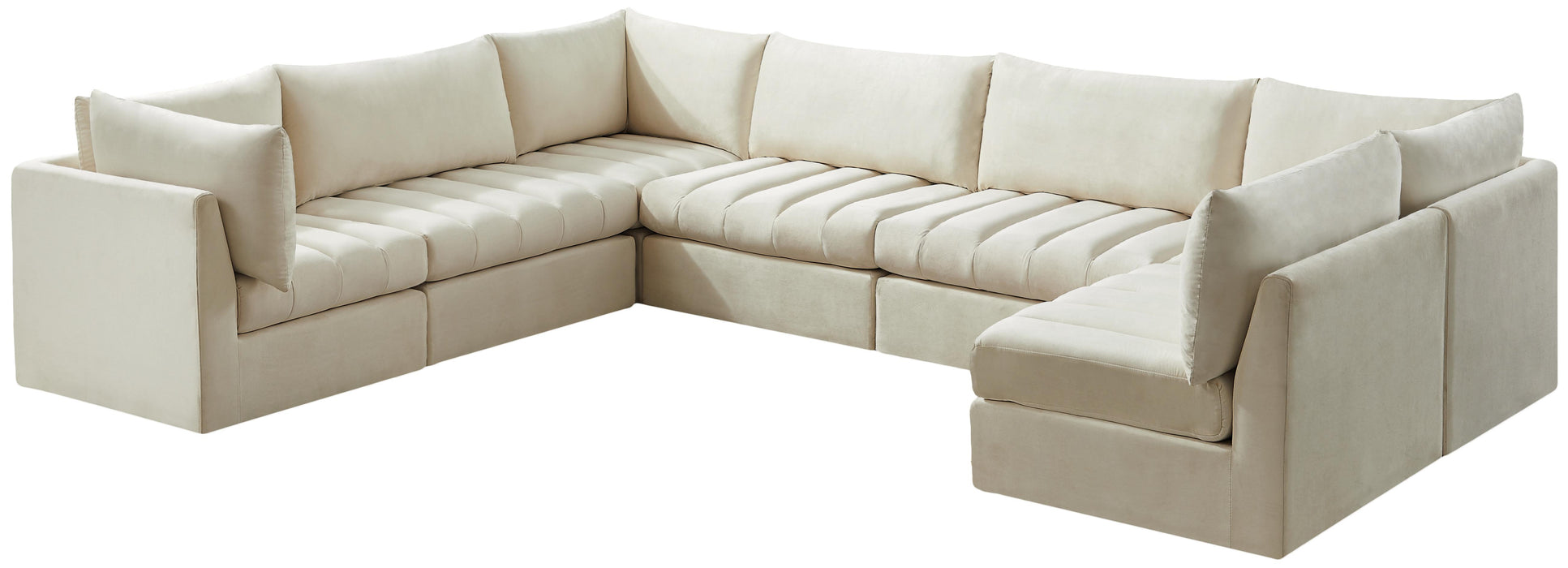 Jacob Cream Velvet Modular Sectional