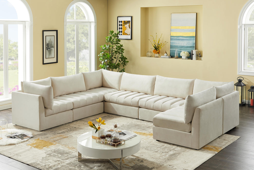 Jacob Cream Velvet Modular Sectional