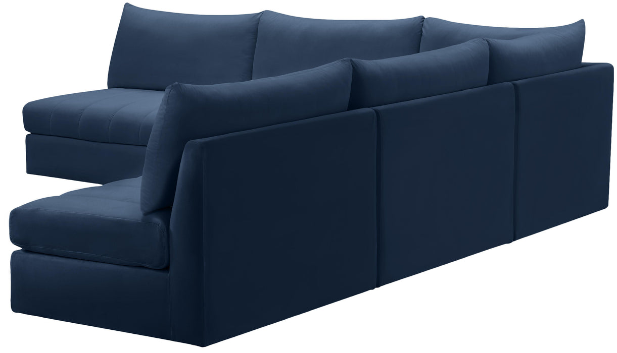 Jacob Navy Velvet Modular Sectional