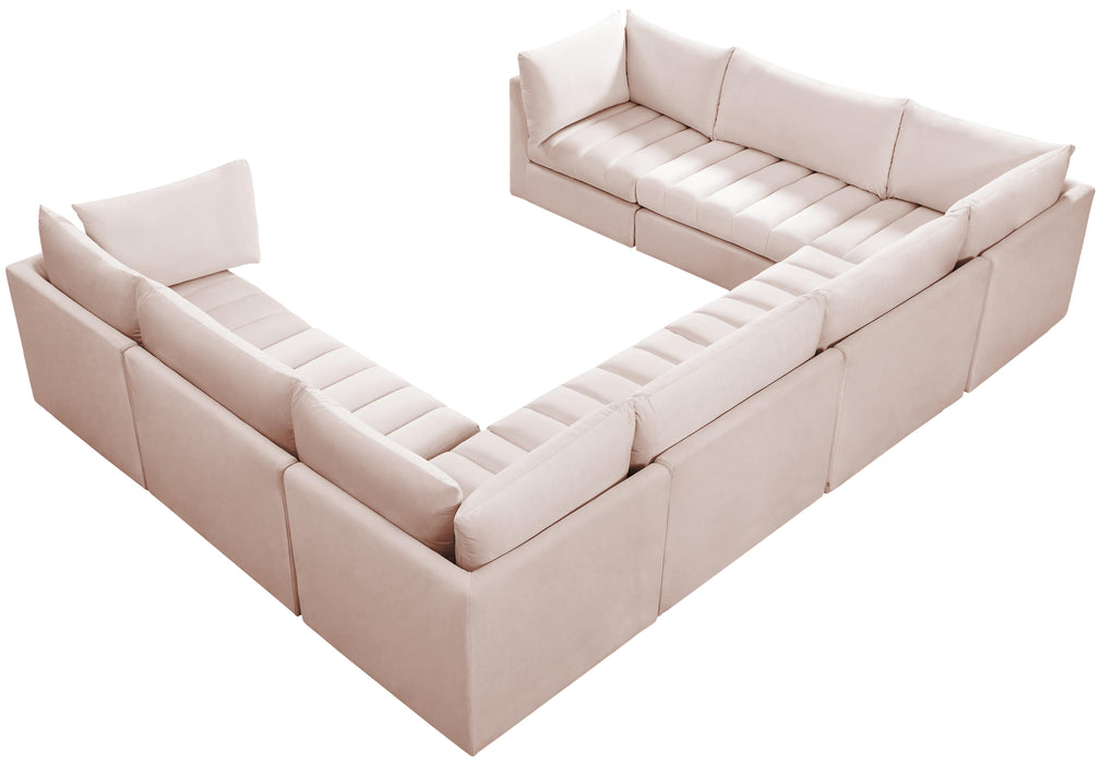 Jacob Pink Velvet Modular Sectional