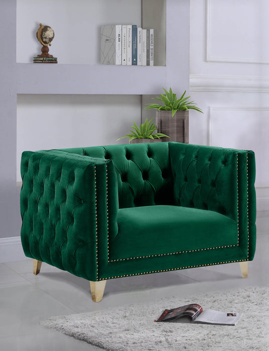 Michelle Green Velvet Chair