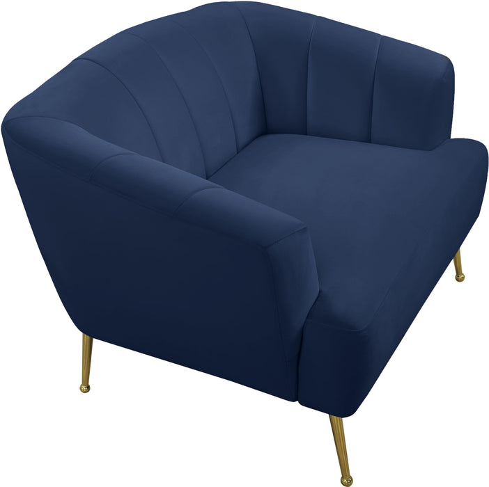 Tori Navy Velvet Chair