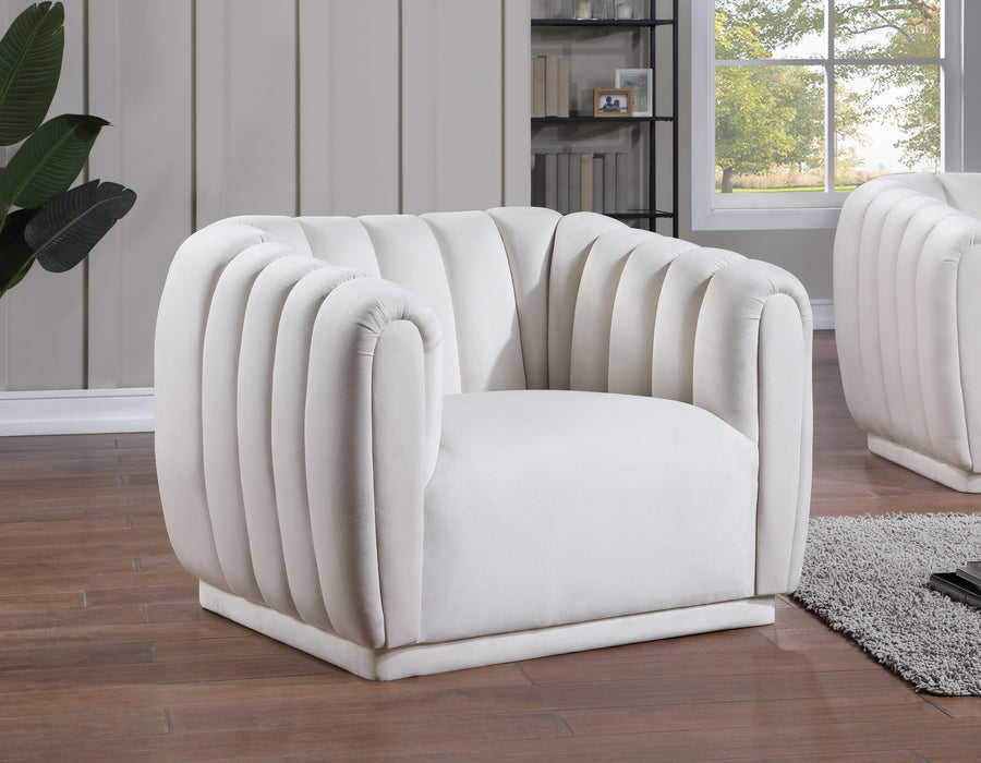 Dixie Cream Velvet Chair