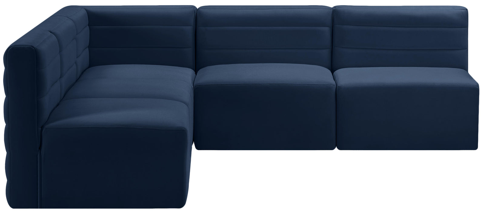 Quincy Navy Velvet Modular Sectional