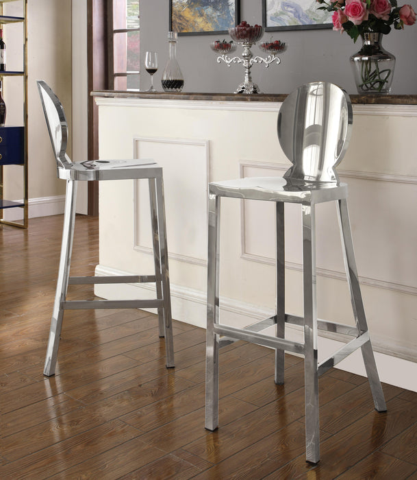 Maddox Chrome Stool