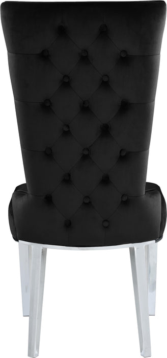 Serafina Black Velvet Dining Chair