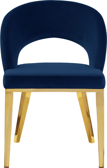 Roberto Navy Velvet Dining Chair