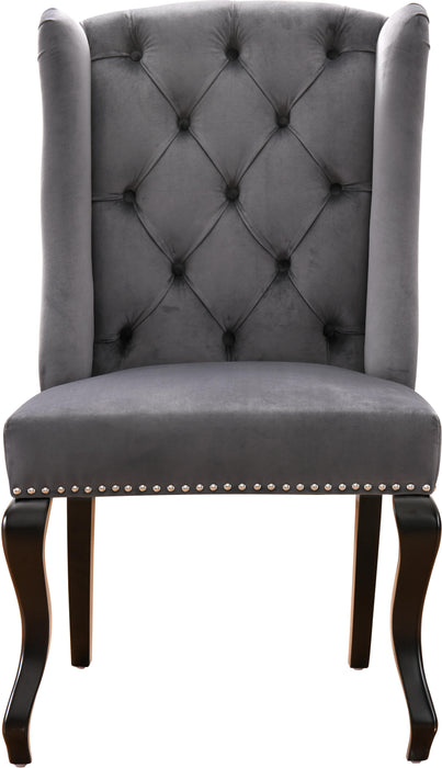 Suri Grey Velvet Dining Chair