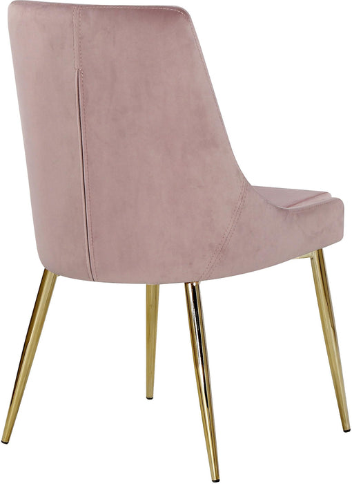 Karina Pink Velvet Dining Chair