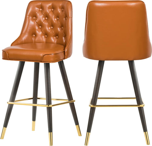 Portnoy Cognac Faux Leather Counter/Bar Stool image