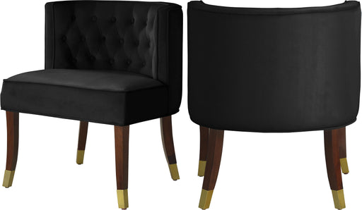 Perry Black Velvet Dining Chair image