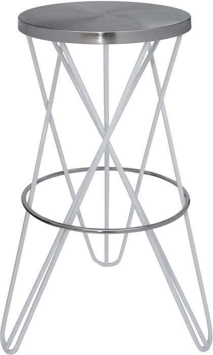 Mercury White / Silver Bar Stool image