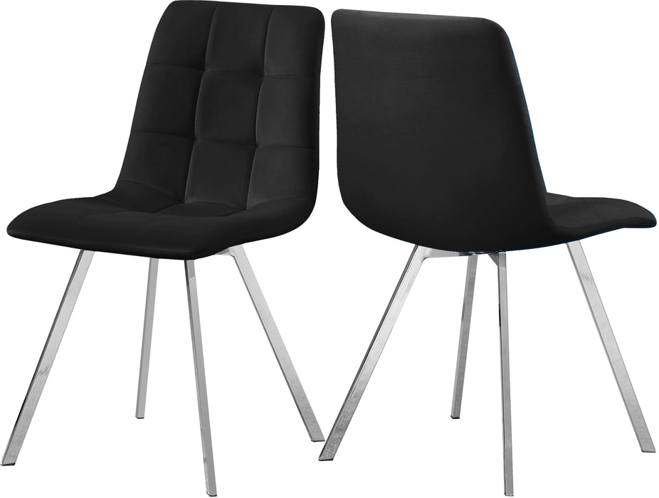 Annie Black Velvet Dining Chair