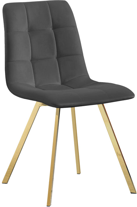 Annie Grey Velvet Dining Chair