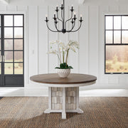 River Place - Pedestal Table - White