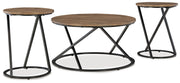 Cassbryn - Occasional Table Set (Set of 3) - Brown / Black