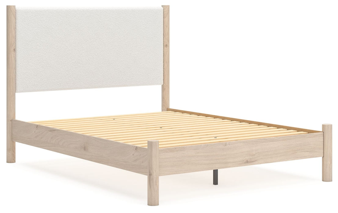 Cadmori - Upholstered Panel Bed