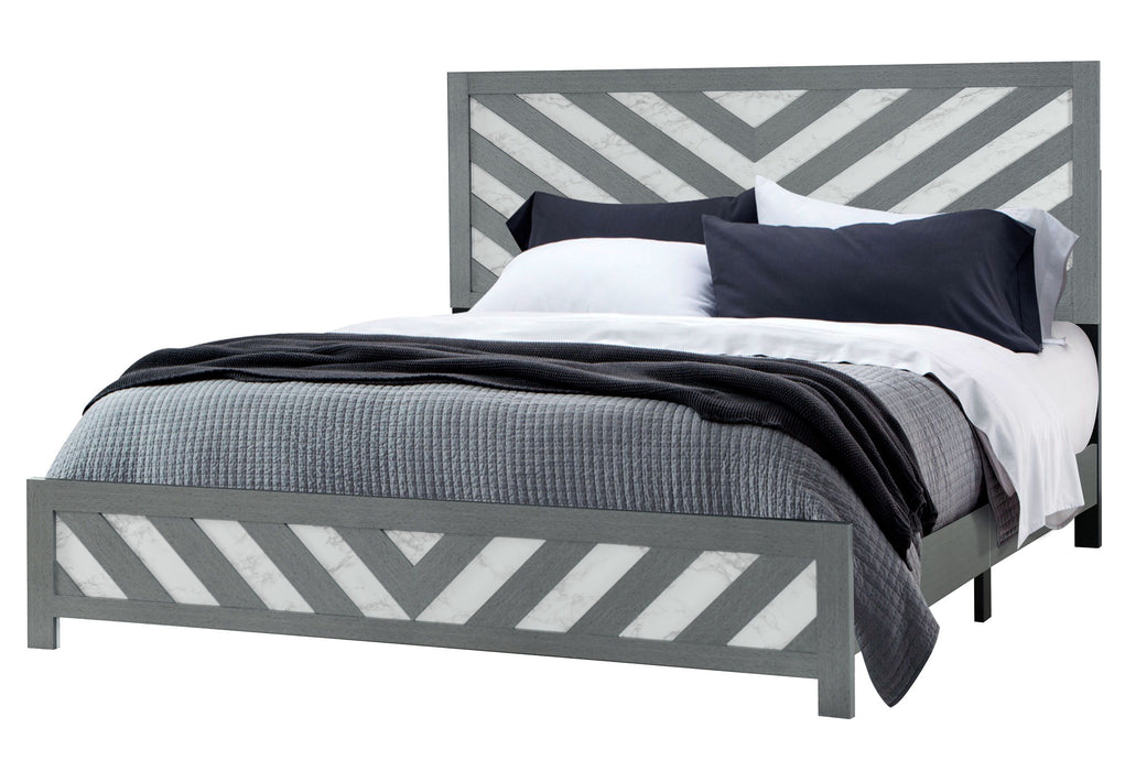 Micah - Queen Bed - Gray