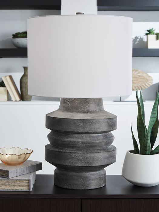 Wahida - Distressed Black - Poly Table Lamp