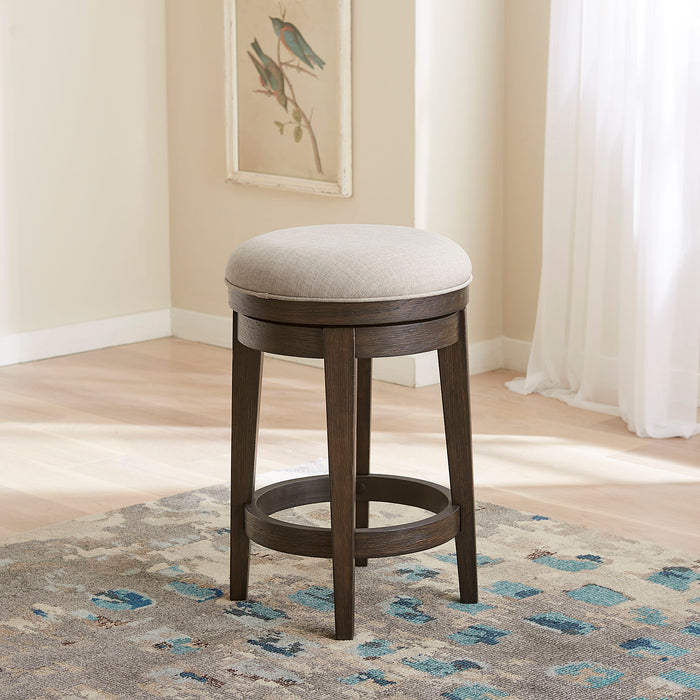 Mill Creek - Console Swivel Stool - Dark Brown