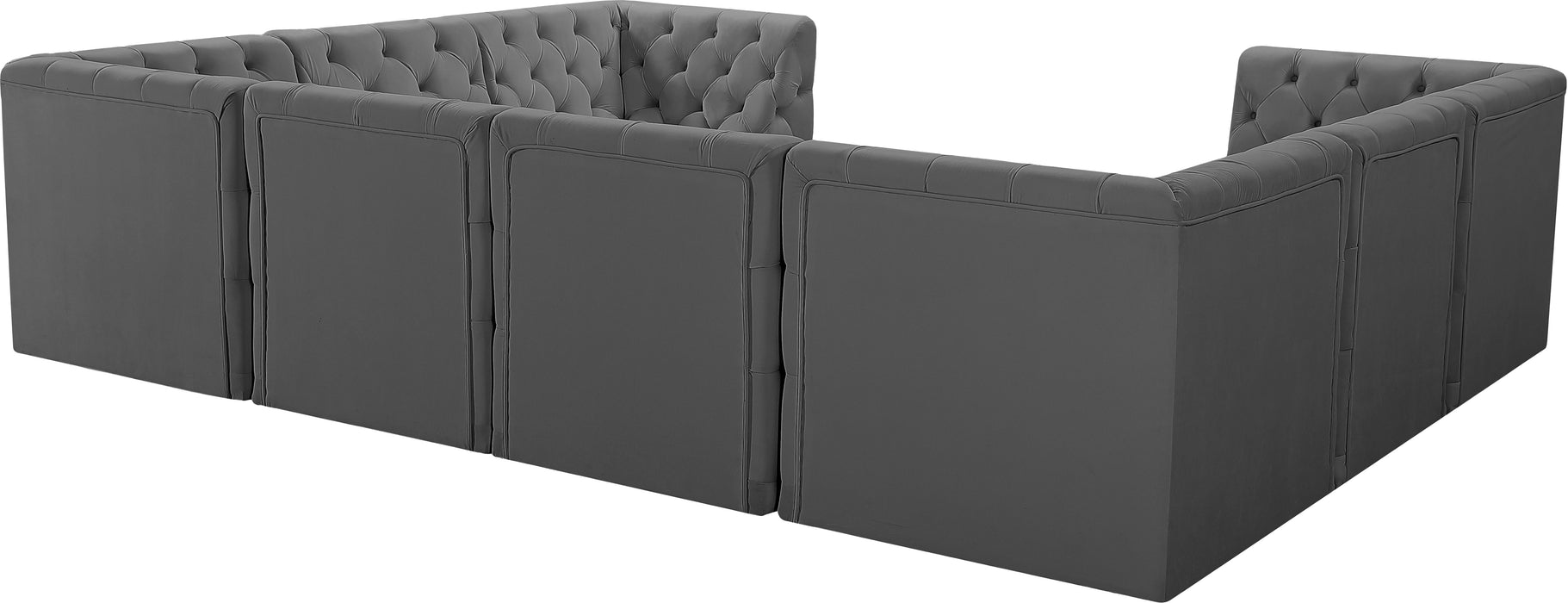 Tuft - Modular Sectional 8 Piece - Gray - Fabric