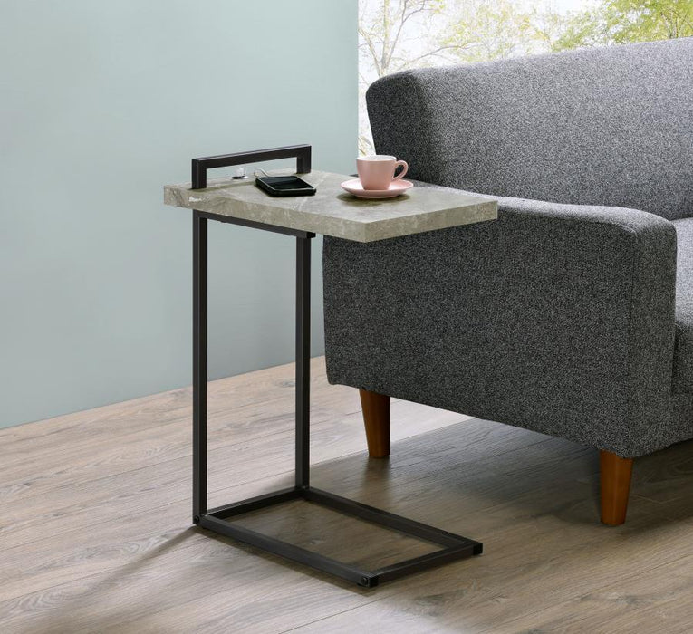 Maxwell - C-shaped Side Table USB Charging