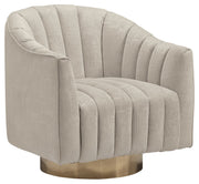 Penzlin - Swivel Accent Chair - Pearl