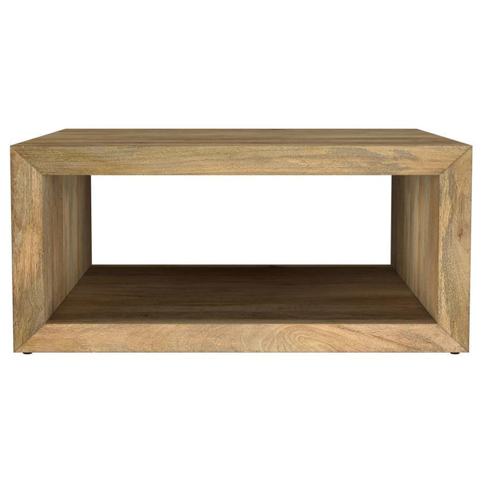 Benton - Square Solid - Mango Wood Coffee Table - Natural