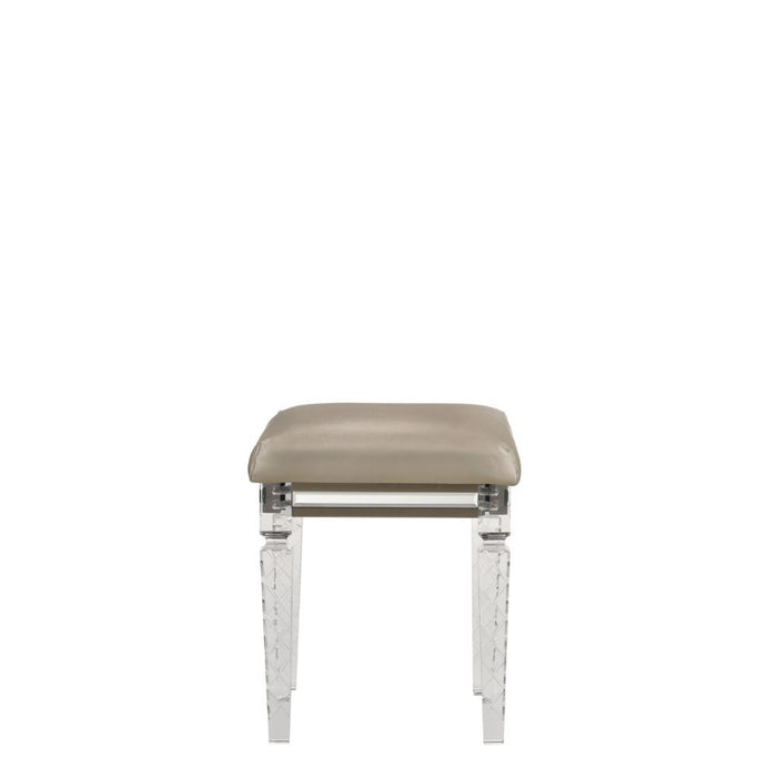 Skylar - Vanity Stool - PU & Dark Champagne