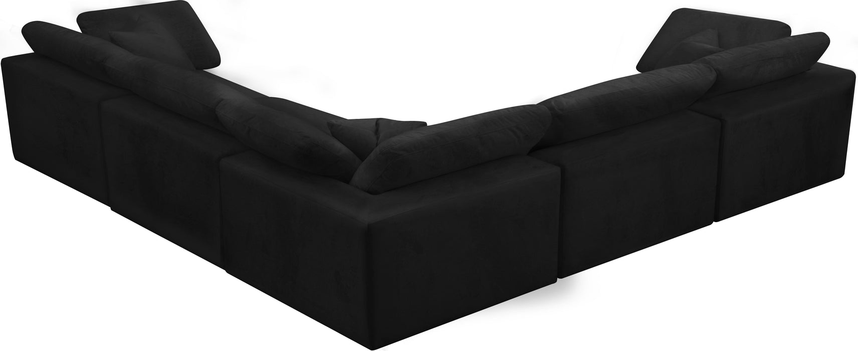 Cozy - Modular Sectional Cloud - Black - Fabric