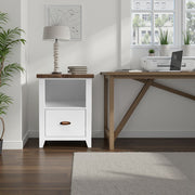 1 Drawer File - Jasmine Whitewash / Barnwood