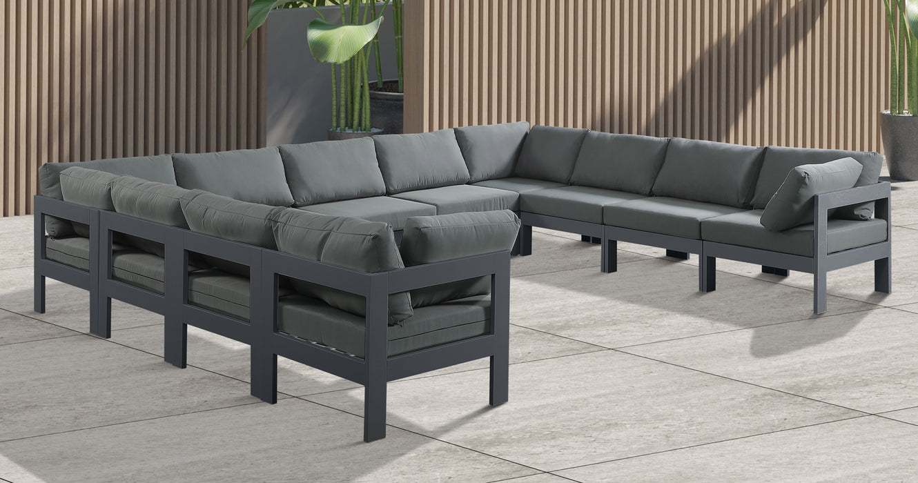 Nizuc - Outdoor Patio Modular Sectional 11 Piece - Grey