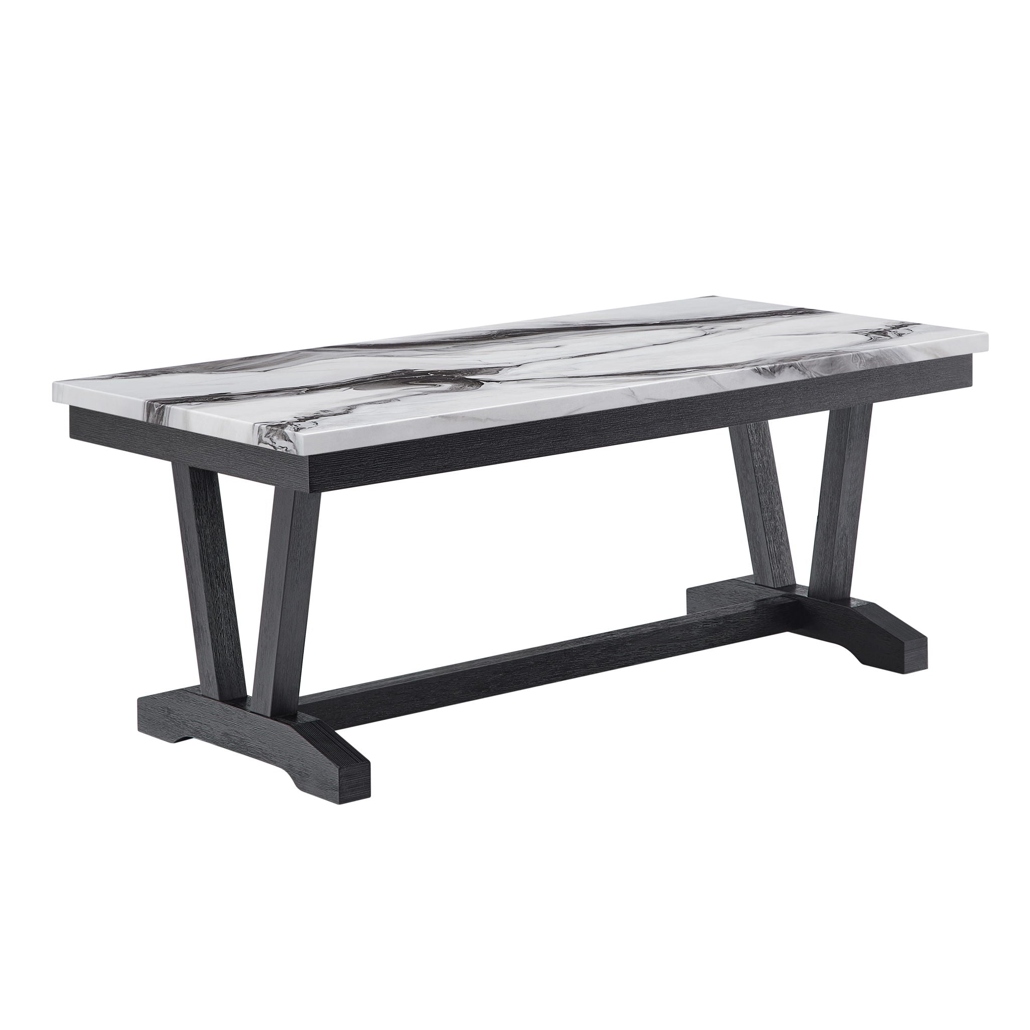 T1319 - Coffee Table - Black / White