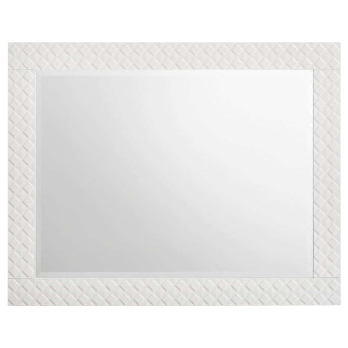 Ives - Dresser Mirror - White High Gloss