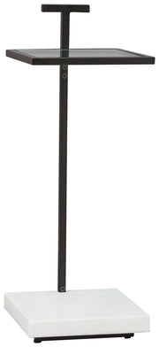 Mannill - Accent Table - Black / White