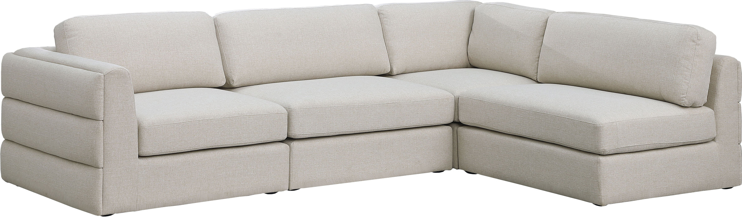 Beckham - Modular Sectional 4 Piece - Beige - Fabric