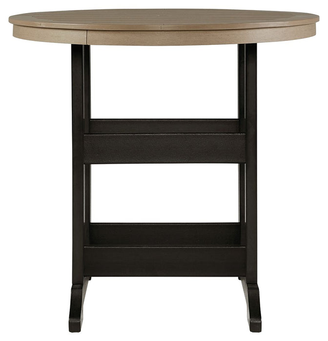 Fairen Trail - Black / Driftwood - 5 Pc. - Dining Set with 4 Chairs