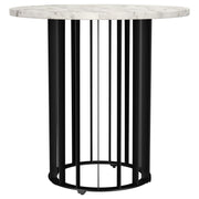 Haven - Round Genuine White Marble Top Table