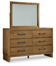 Sherbana - Dresser And Mirror - Light Brown