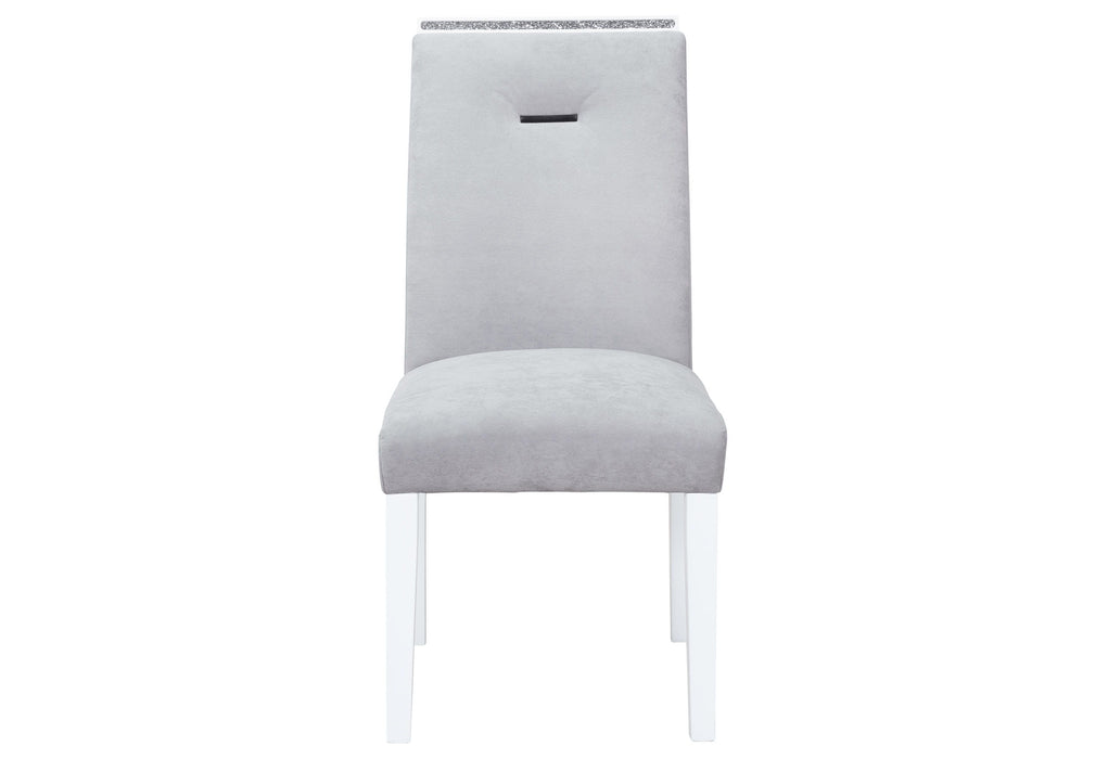 Monaco - Dining Table And 6 Monaco Dining Chair - White