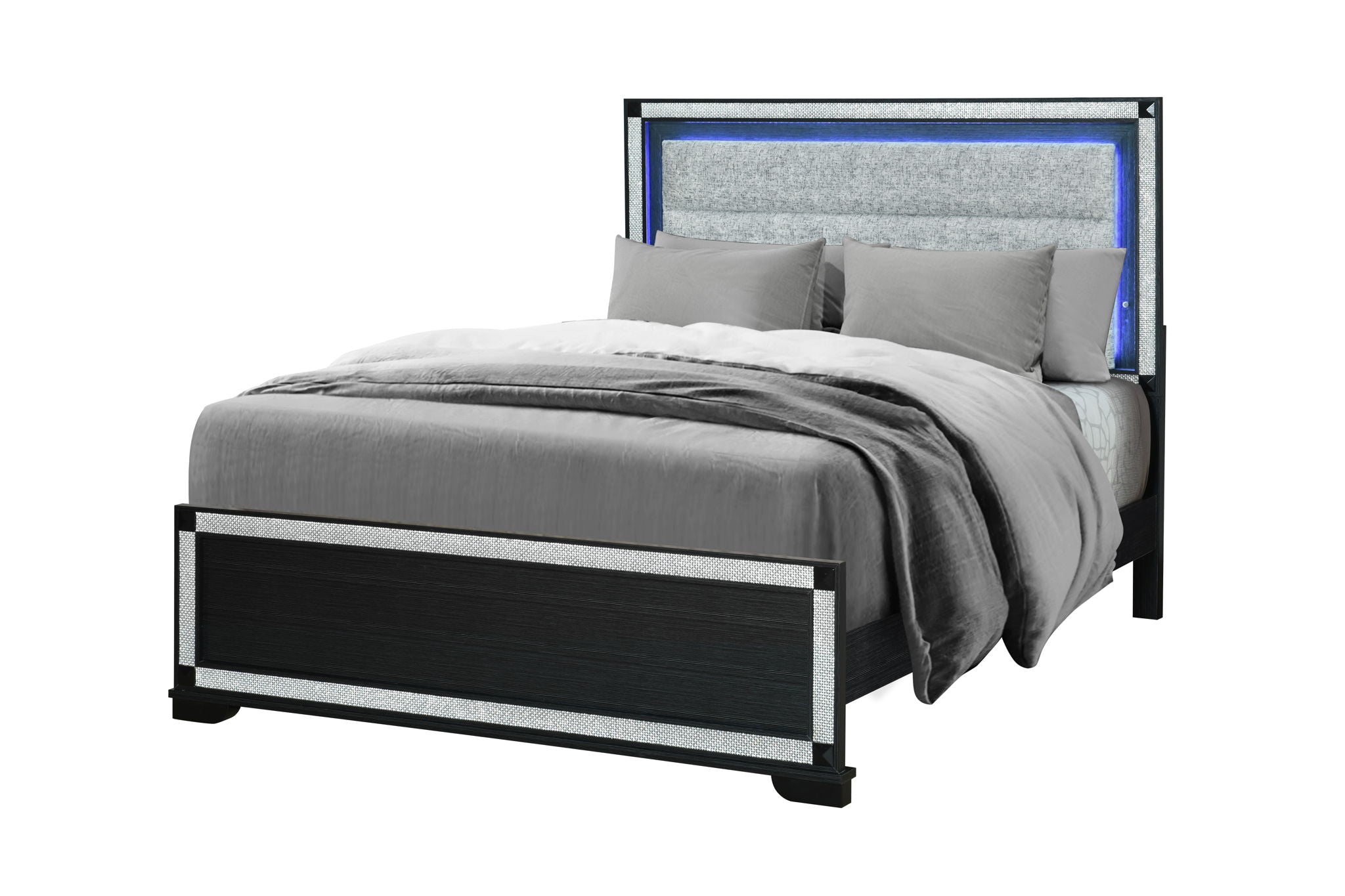 Soleil - Queen Bed - Charcoal