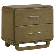 Amsbury - 2-Drawer Nightstand Bedside Table - Nutmeg