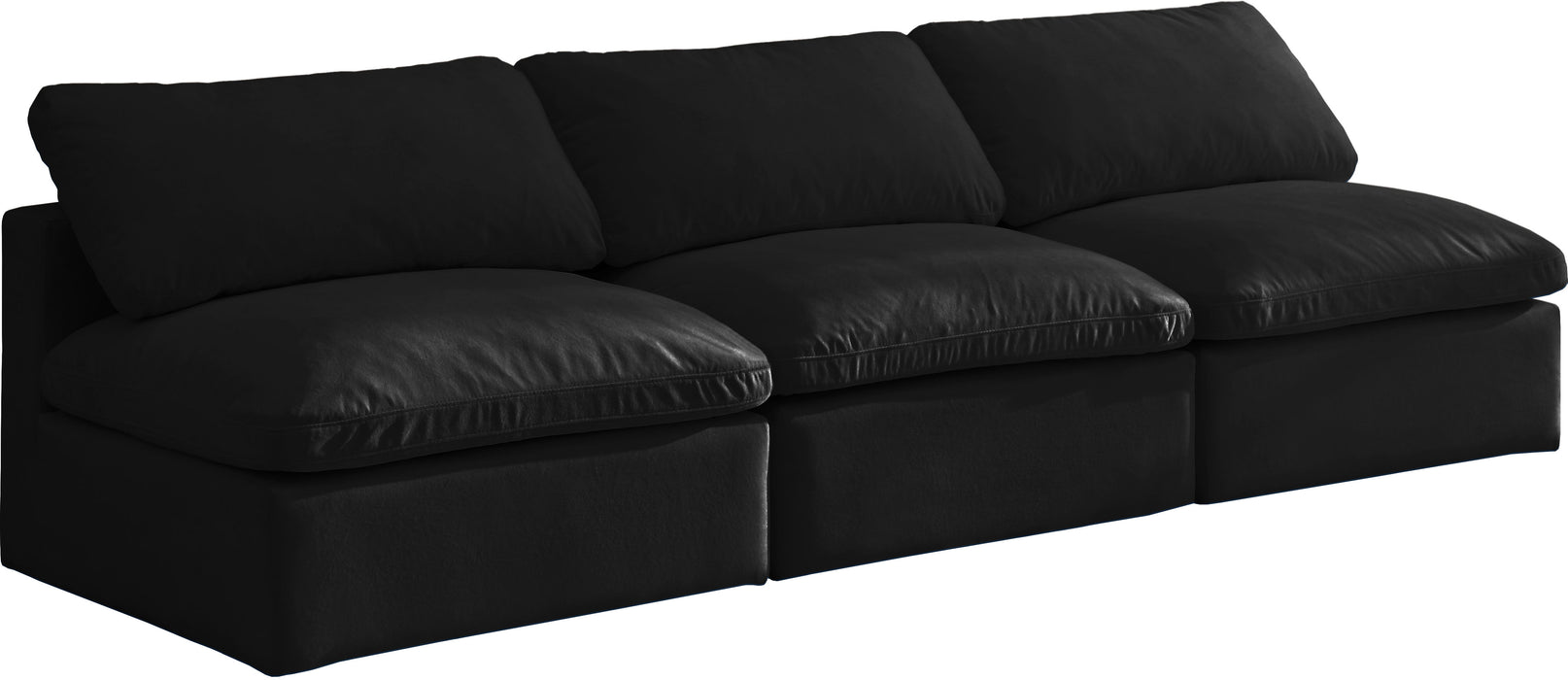 Plush - Modular Armless 3 Seat Sofa