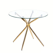 Compact Dining Table With Glass Top