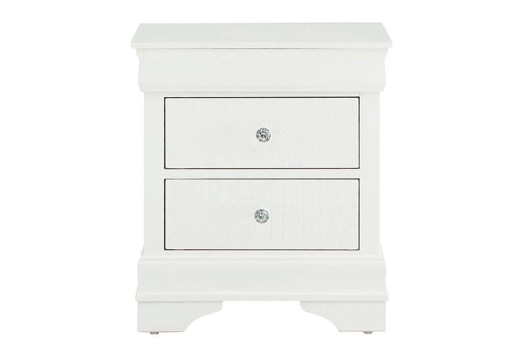 Pompei - Nightstand - Metallic White