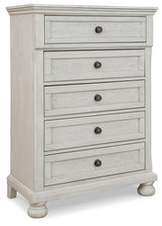 Robbinsdale - Five Drawer Chest - Youth - Antique White