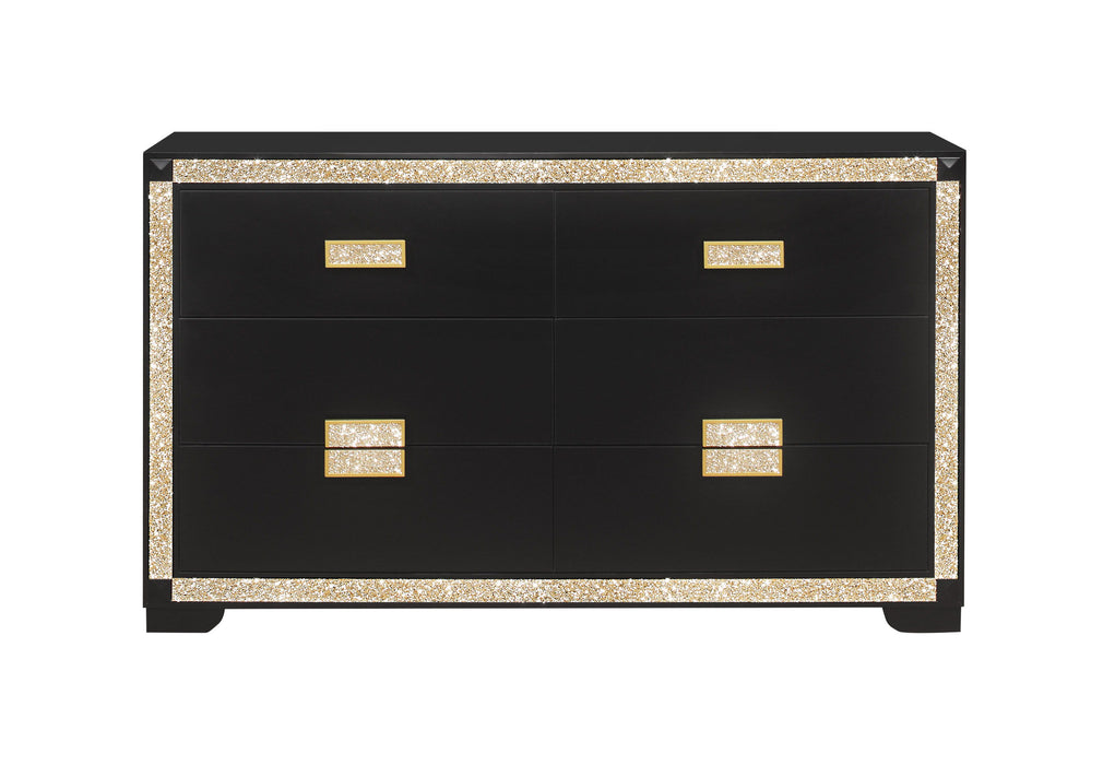 Blake - Dresser - Black / Gold