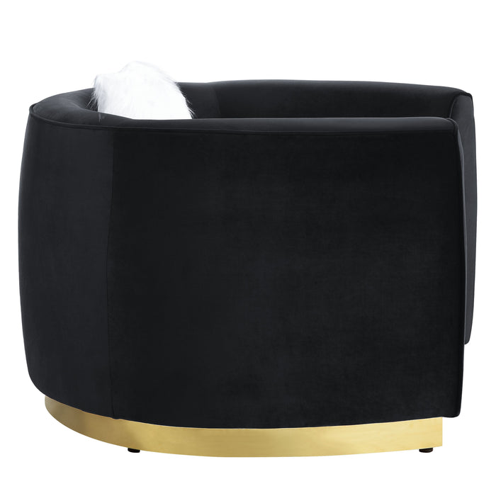 Achelle - Sofa - Black Velvet