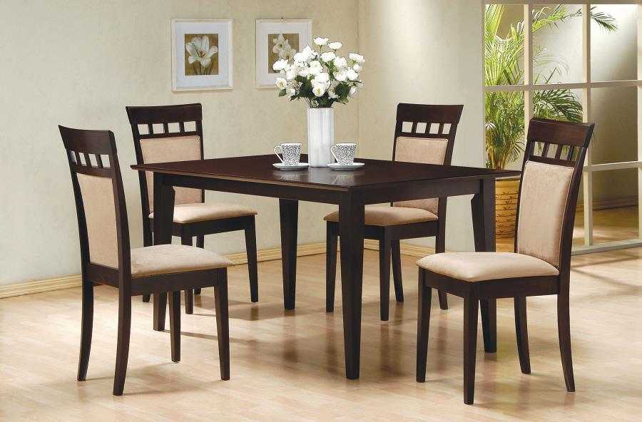 Gabriel - 5-Piece 59" Rectangular Dining Set - Cappuccino